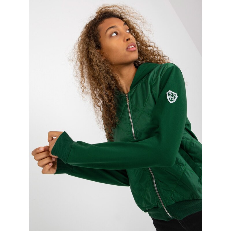 RUE PARIS Sweatshirt-RV-BL-8226.11X-dark green 64685246