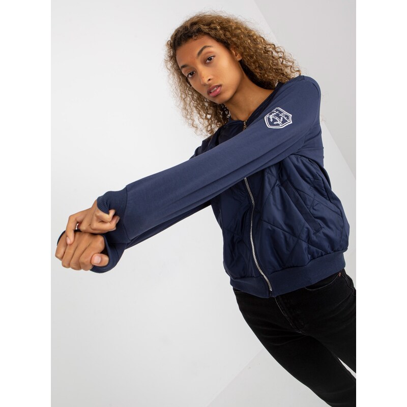 RUE PARIS Sweatshirt-RV-BL-8225.88-navy blue 64792641