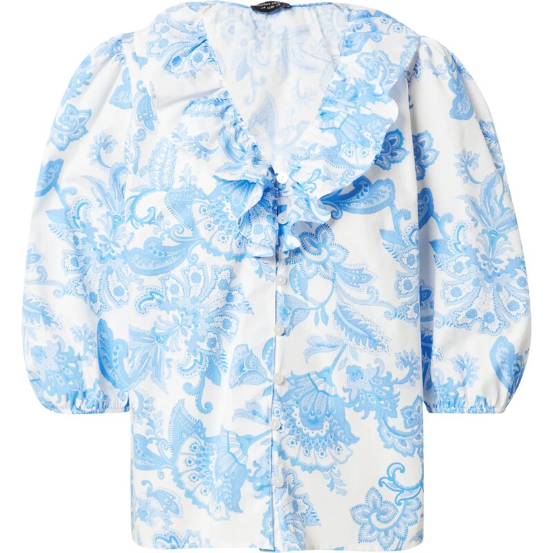 Dorothy Perkins Blúzka slonová kosť / svetlomodrá 67890129