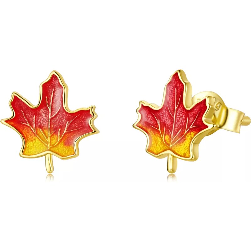 Lindas Jewelry Strieborné náušnice Javorový List Ag 925/1000 IN407 35924475