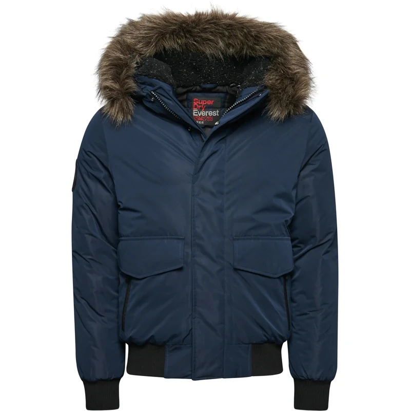 Superdry & Co Prechodná bunda Everest námornícka modrá / hnedá / 67801141