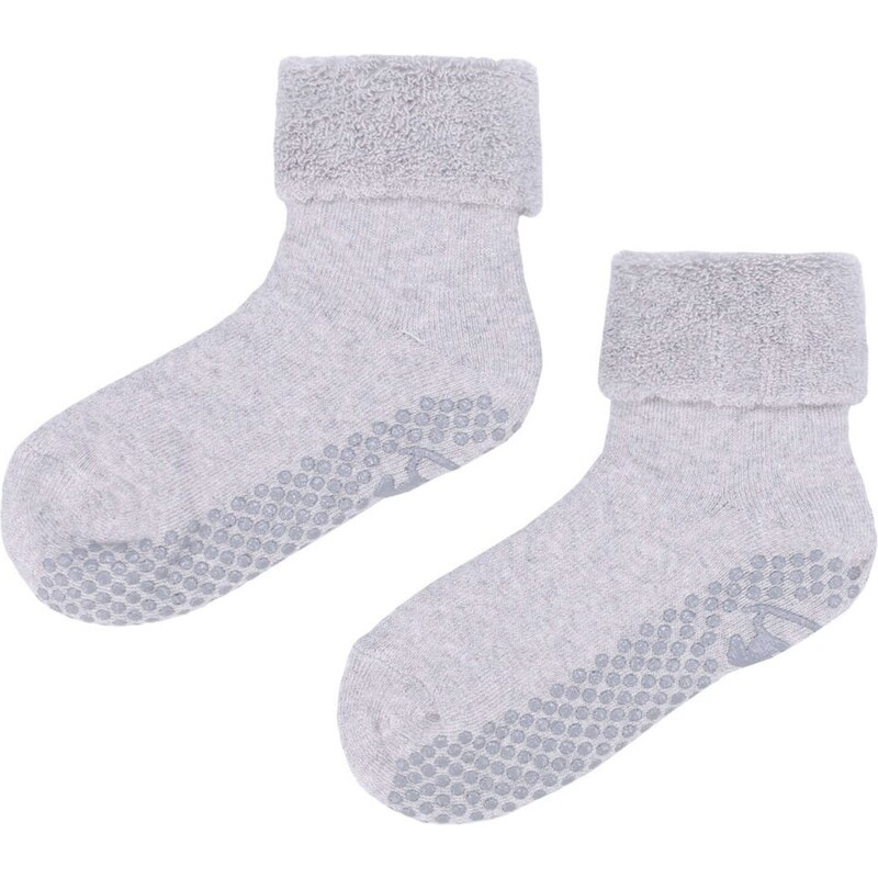 Detské teplé protišmykové ponožky Emel - SFA 100-19 - Šedá 46771574