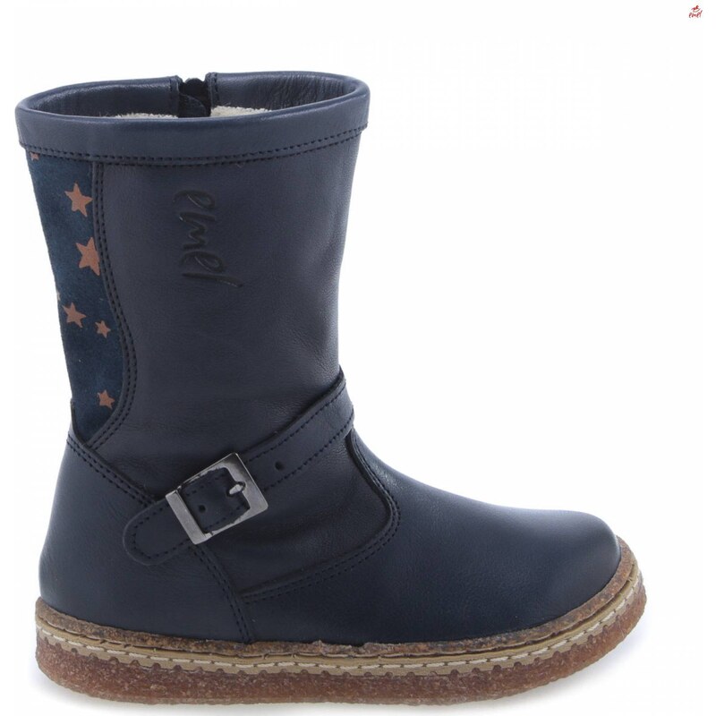 Čižmy Emel EV2687-5 s membránou Te-Por - Tmavo modrá 46771597