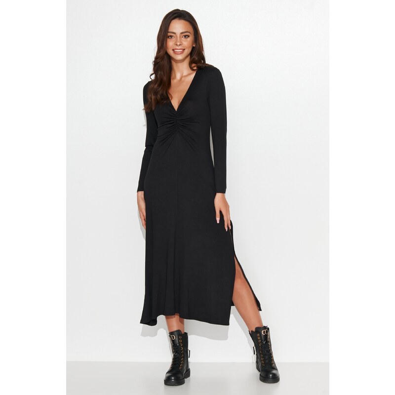 Numinou Dámske midi šaty NU422 | čierna NU422 63395428