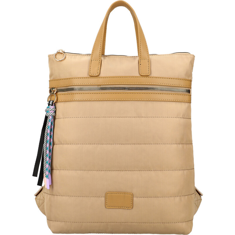 Am Montreux Kapučínovo hnedý dámsky prešívaný batoh AM0289 35943905