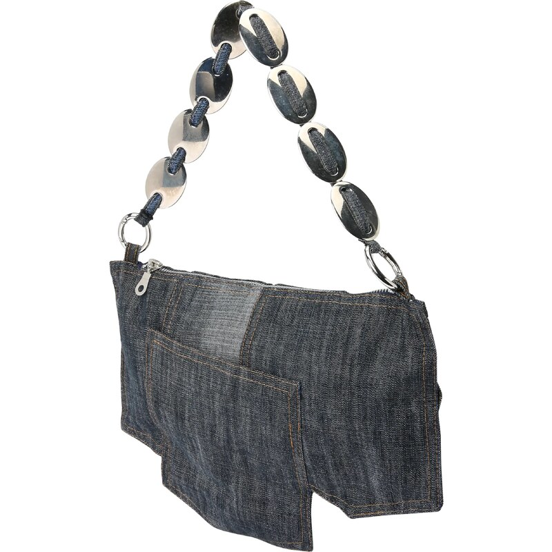 Bella x ABOUT YOU Kabelka Upcycled modrá / tmavosivá 66007430