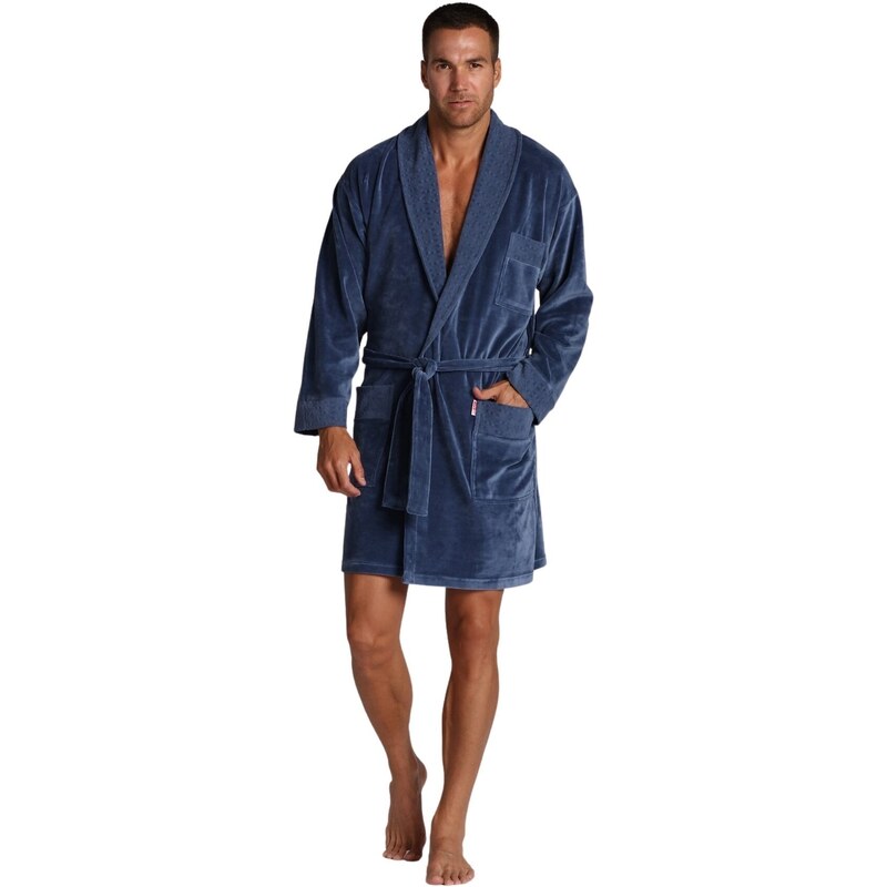 Pánsky velúrový župan krátky De Lafense 711 53434056