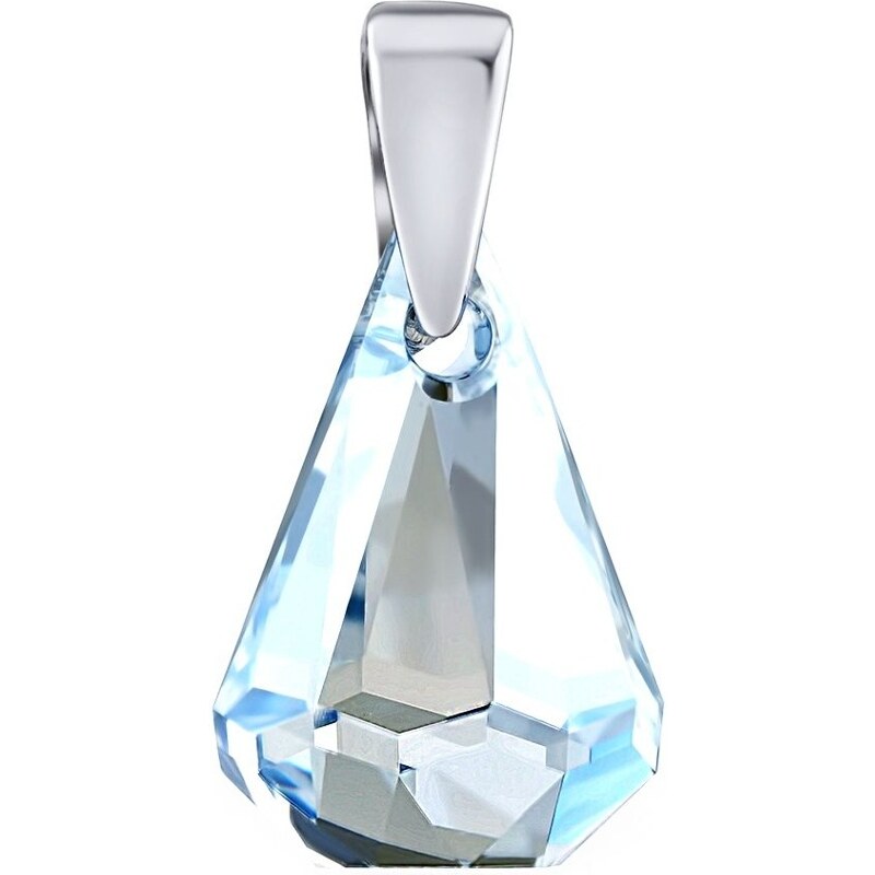 Ligot Strieborný prívesok Raindrop 14mm Blue Shade so Swarovski 46719589