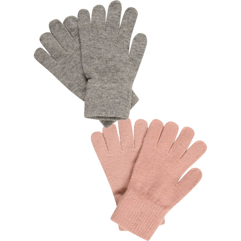 CeLaVi Rukavice sivá melírovaná / ružová 54237981