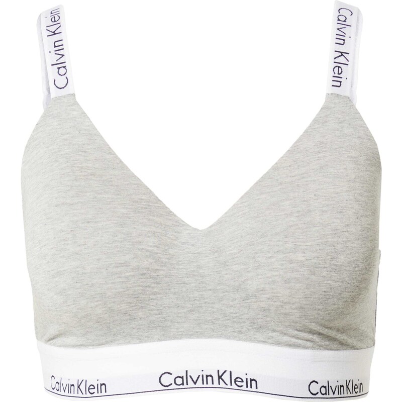 E-shop Calvin Klein Underwear Podprsenka sivá melírovaná / čierna /