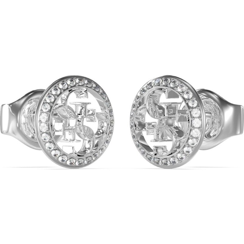 Guess Pôvabné oceľové náušnice Life In 4G JUBE02136JWRHT/U 66595020