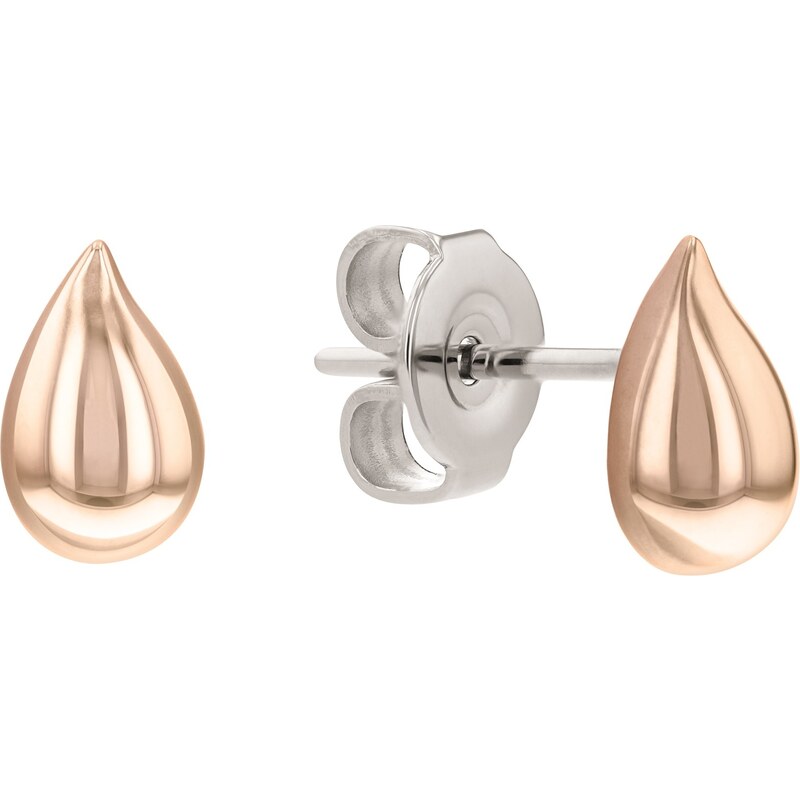 Calvin Klein Jemné bronzové náušnice kôstky Sculptured Drops 35000072 66579541