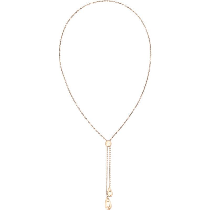 Calvin Klein Univerzálny bronzový náhrdelník z ocele Sculptured Drops 66583424