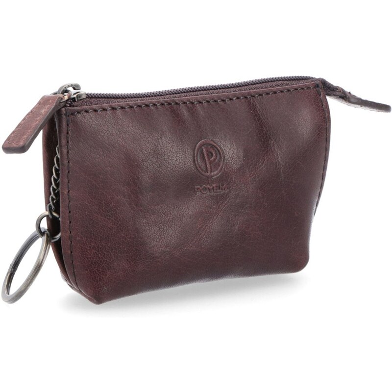 Kožená kľúčenka Poyem hnedá 5219 Poyem H 64019606
