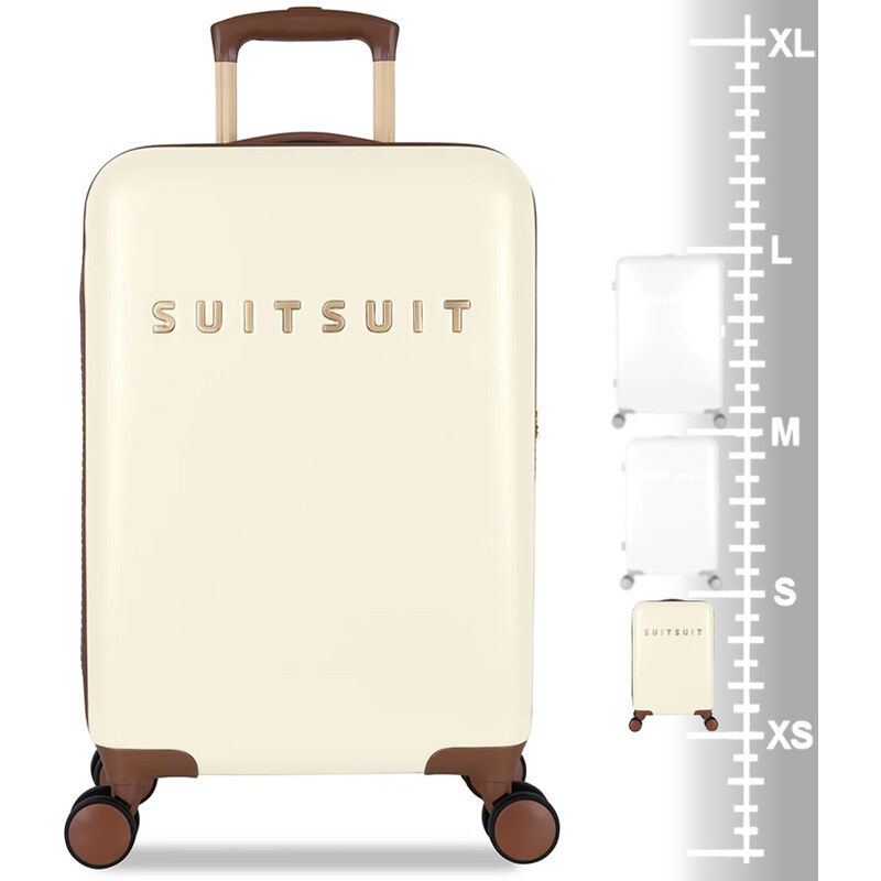 SUITSUIT kabinová batožina SUITSUIT TR-7181/3-S Fab Seventies Antique White