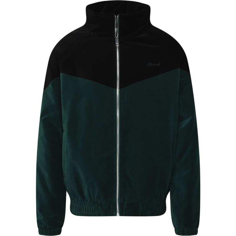 Sinned x ABOUT YOU Prechodná bunda Henry sivá / jedľová / čierna 36040810