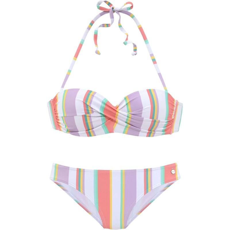 LASCANA Bikiny žltá / nefritová / svetlofialová / pitaya 54233533