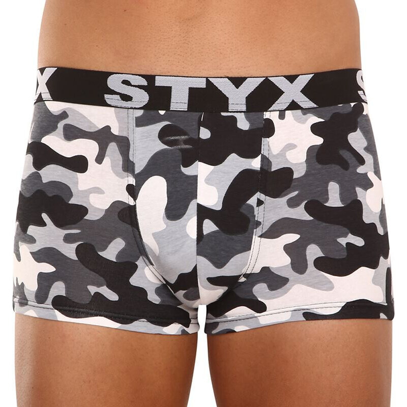 Pánske boxerky Styx art športová guma nadrozmer maskáč (R1457) 4 36009137
