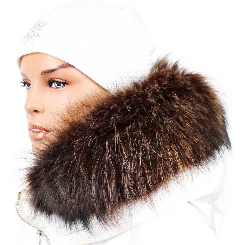 Sikora Kožušinový lem na kapucňu - golier medvedíkovecsnowtop melír 67062274