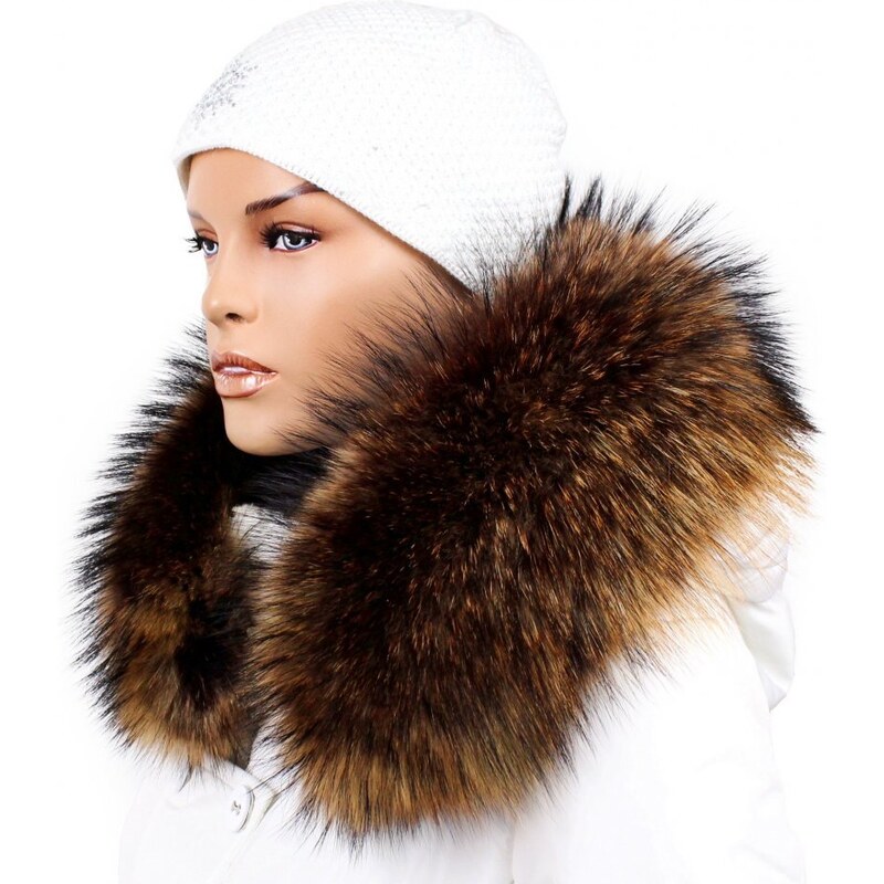 Sikora Kožušinový lem na kapucňu - golier medvedíkovecsnowtop melír 61684521