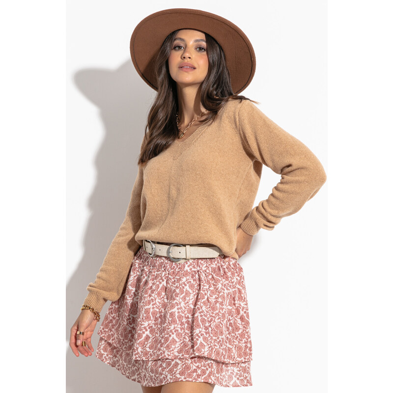 Glara Krátky 100% vlnený sveter 36019264