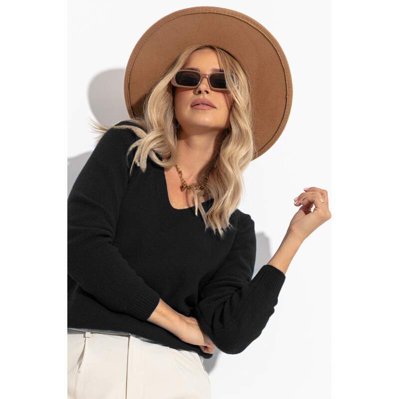 Glara Krátky 100% vlnený sveter 36019266