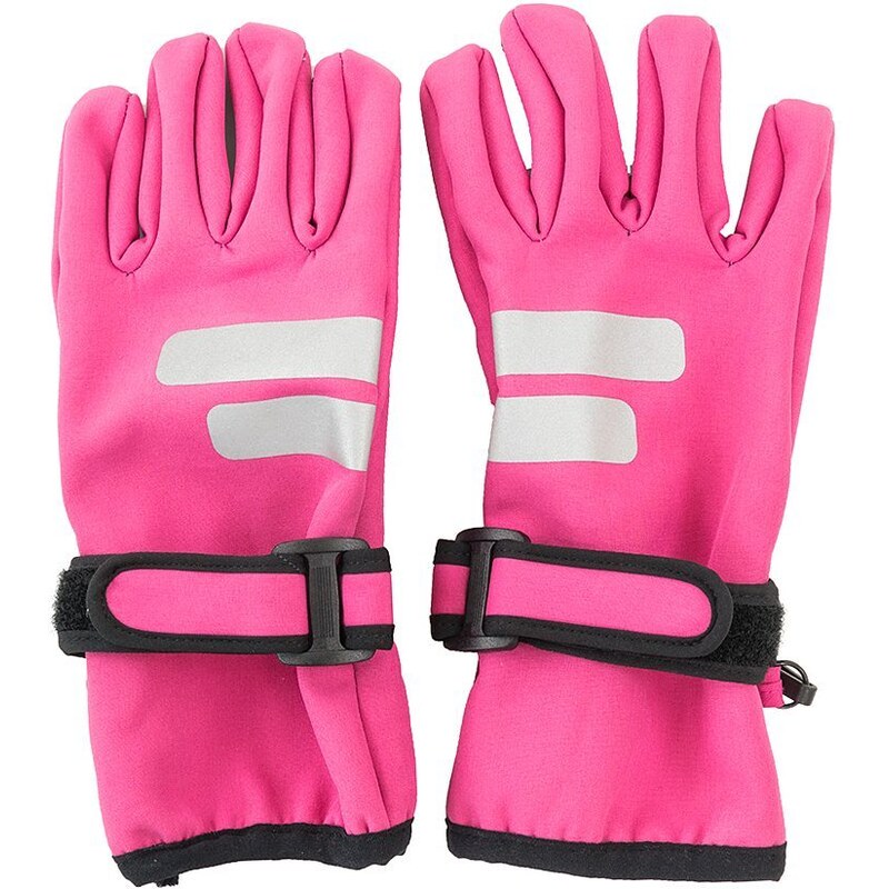 Pidilidi Dievčenské softshellové prstové rukavice, Pidilidi, PD1126-03, ružová