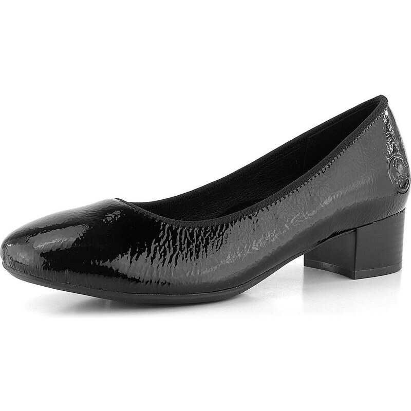 Rieker lakované lodičky čierne 49260-04 66060860