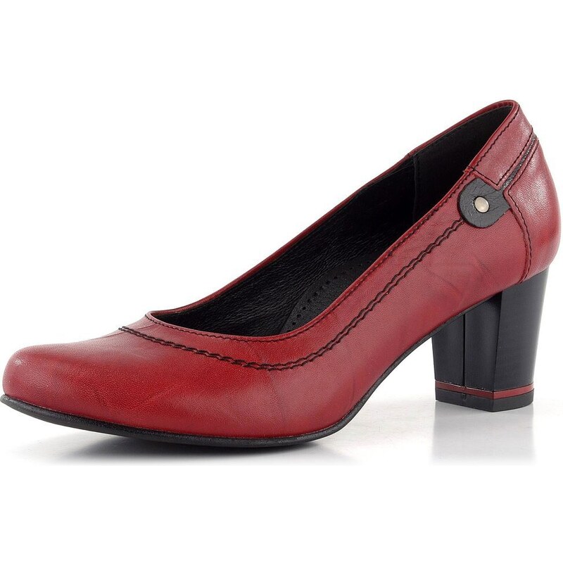 Barton lodičky červené/čierne 2414 66060967