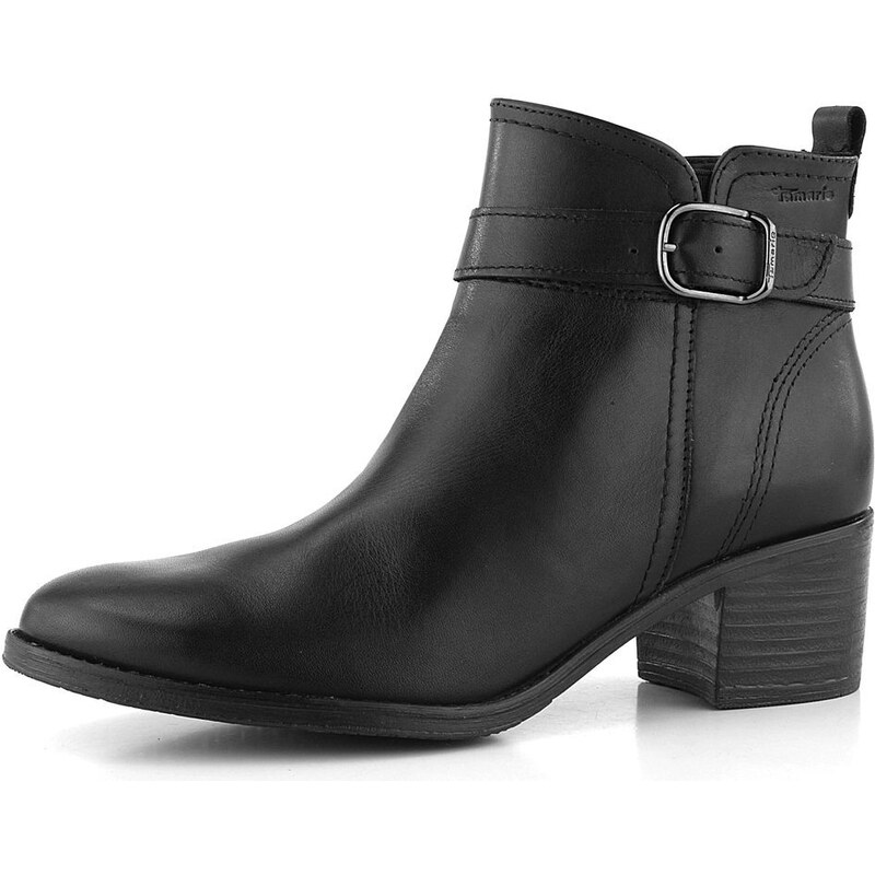 Tamaris elegantná čierna členková obuv 1-25034-29 66060874