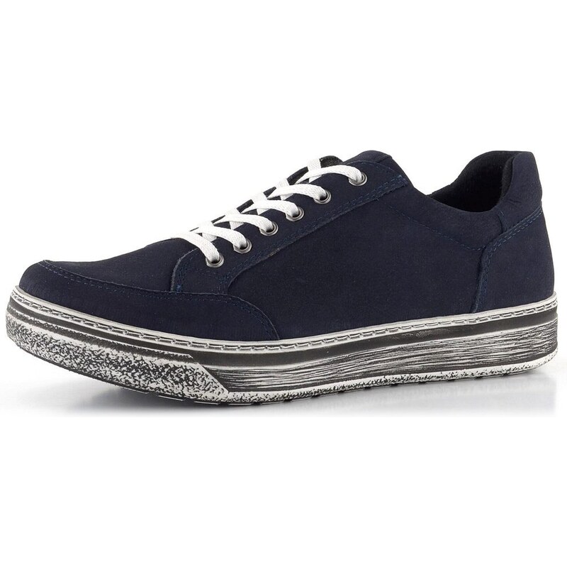 Looke nubukové poltopánky tmavo modré Soleil L0797-04 66060839