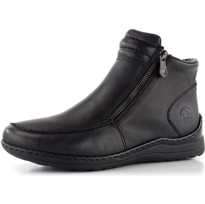 Rieker dvojzipsová členková obuv čierna 48999-00 66060975