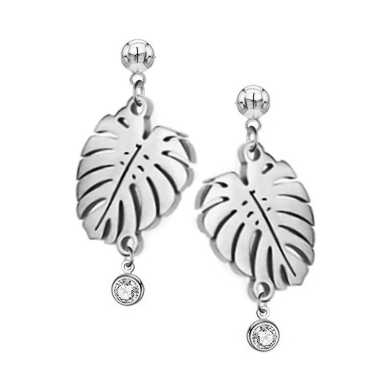 SWAROVSKI Elements Swarovski e. visiace náušnice Palm Riviera z ocele 36075114