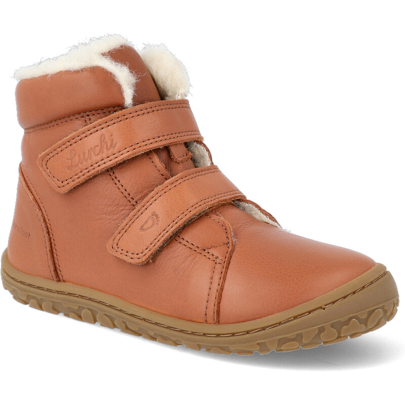 Barefoot zimná obuv Lurchi - Nik Cognac