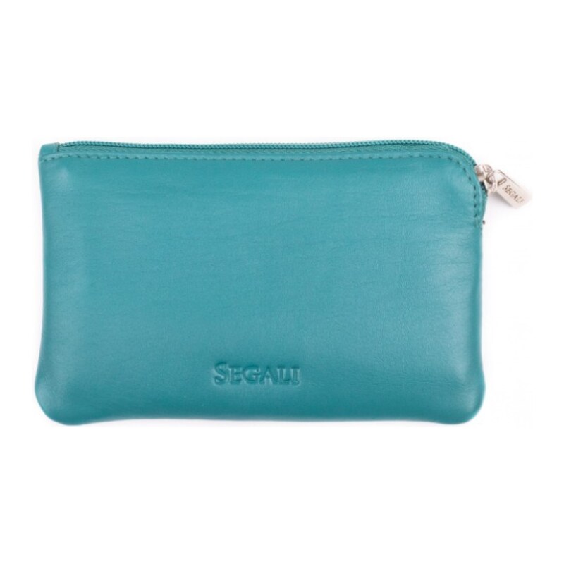 SEGALI Kožená mini peňaženka-kľúčenka 7289 emerald 66588268