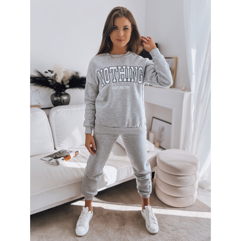 BASIC Svetlosivá teplákovka NOTHING AY0761 36099963