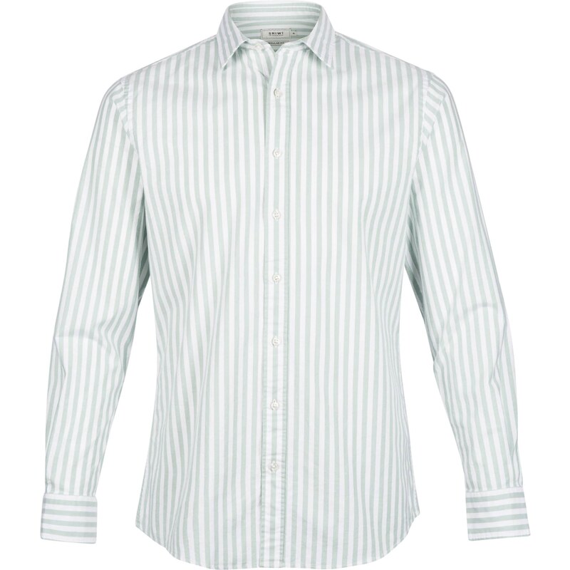 Shiwi Košeľa Orlando pastelovo zelená / šedobiela 36116421