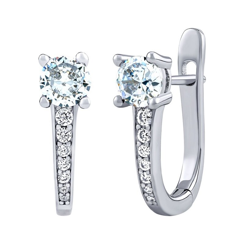 Silvego Strieborné náušnice Samba s Brilliance Zirconia DCC01571EW 66579926
