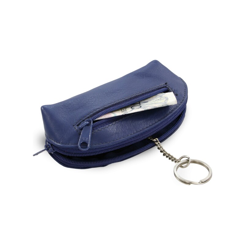 Arwel Modrá kožená dvojzipsová kľúčenka 619-0367-97 36559719