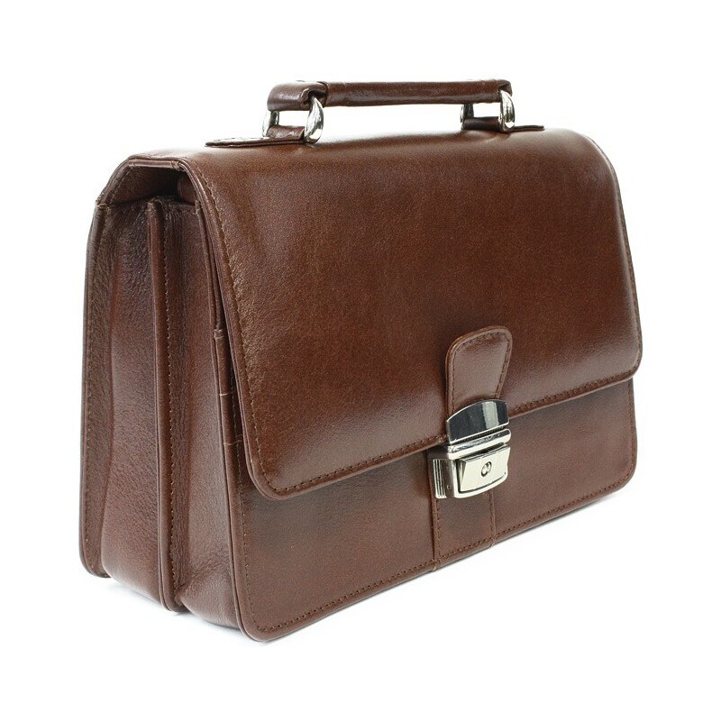 Arwel Hnedá pánska kožená dokladová etue s držadlom 611-2411A-40 36559993