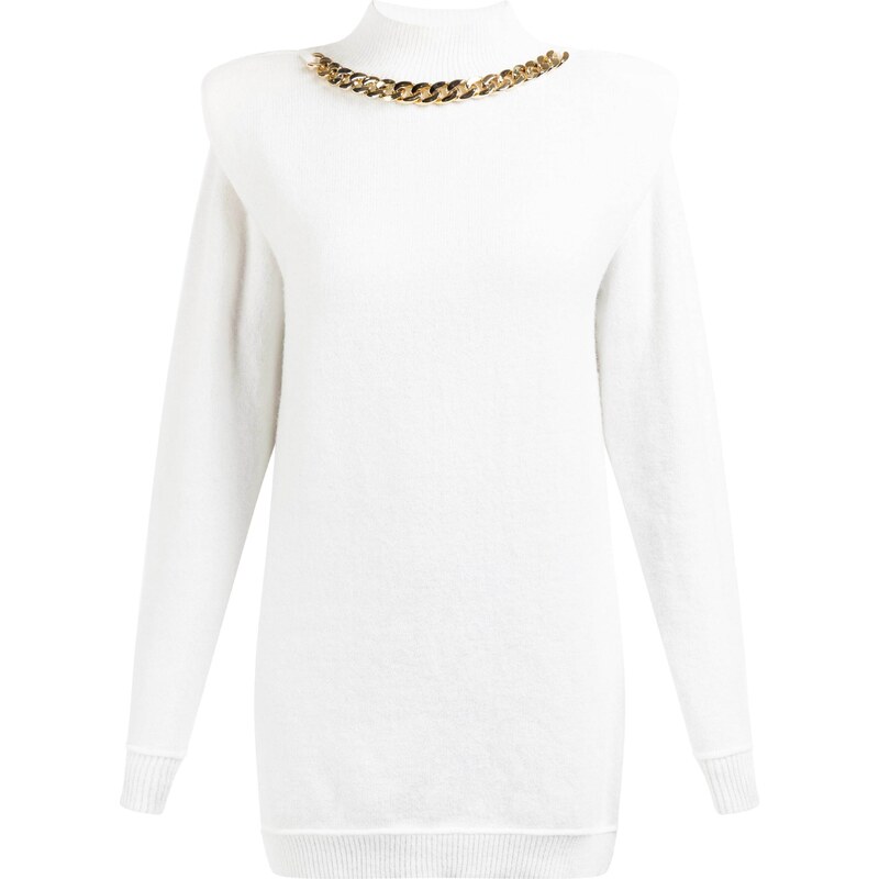 faina Sveter zlatá / biela 54237823