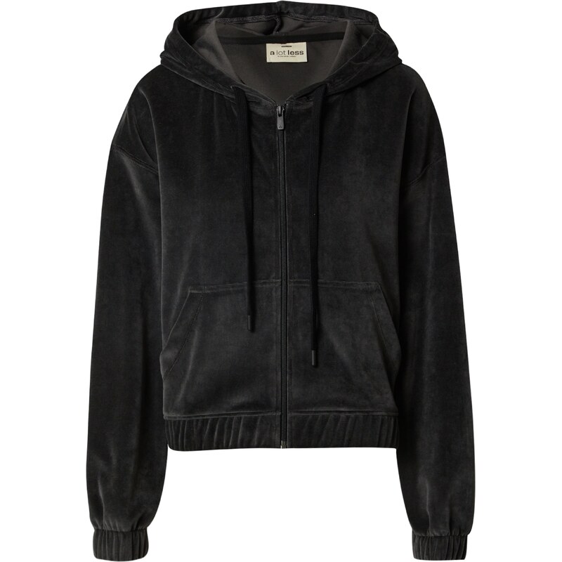 A LOT LESS Tepláková bunda Cassia tmavosivá 65897176