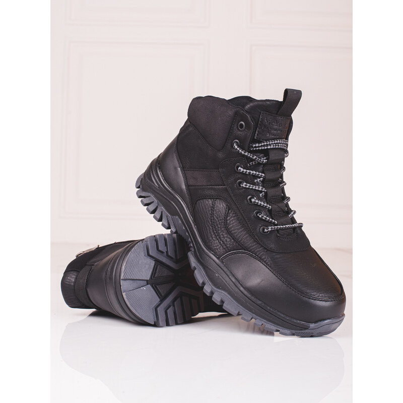 Shelvt SHELOVET Mens winter boots with fur 64617516