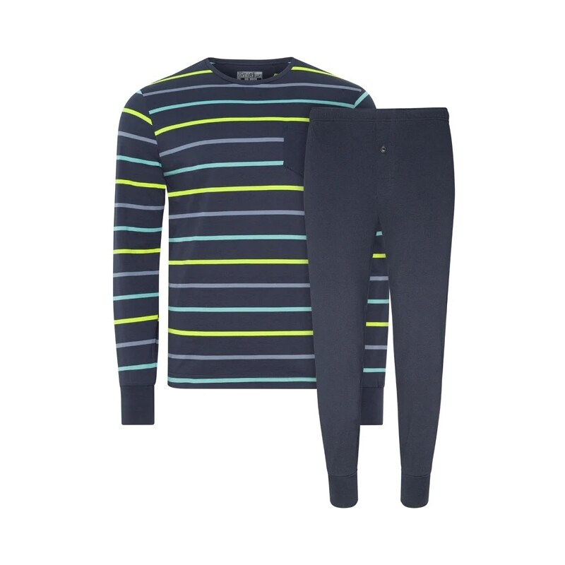 Pánske pyžamo 500008 498 tm.modrá/zelená - Jockey 36155766