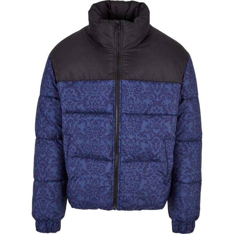 Urban Classics Zimná bunda indigo / modrosivá / čierna 67750186