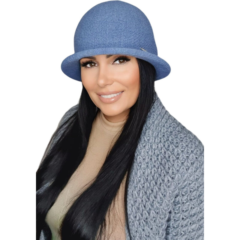 Kamea Jeans luxusný dámsky zimný klobúk Munira, Farba jeans (odt. 36165776