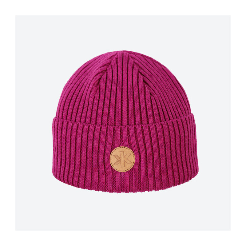 Pletená Merino čiapka Kama A170 114 Ružová 46771639
