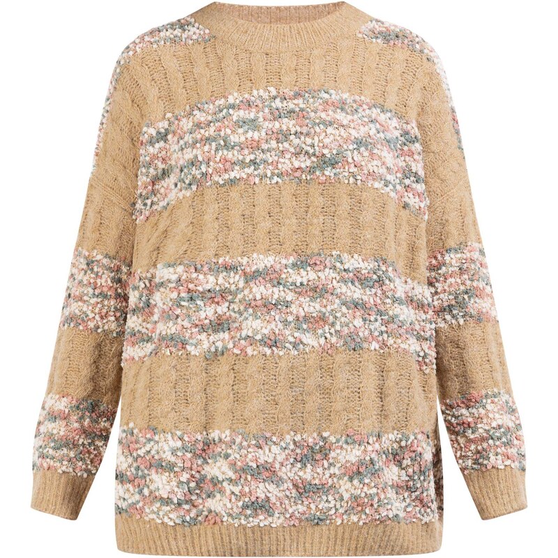 usha FESTIVAL Sveter Rakata svetlohnedá / mätová / staroružová / biela 63142718