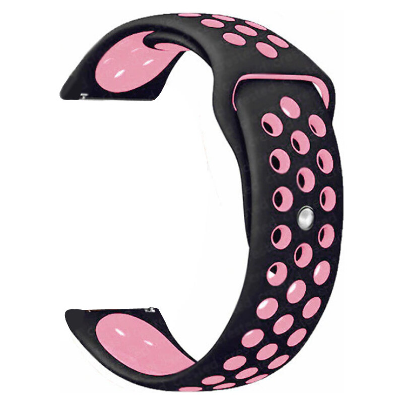 Madvell Športový silikónový remienok čierna s ružovou 20mm 44954731