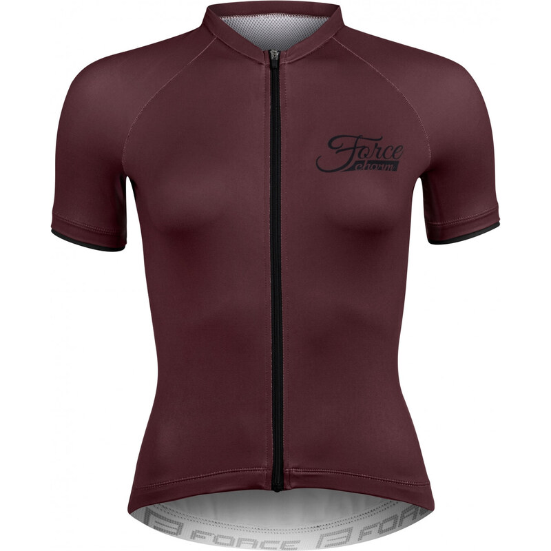 FORCE dres CHARM dámsky krátky rukáv, bordó 36059243
